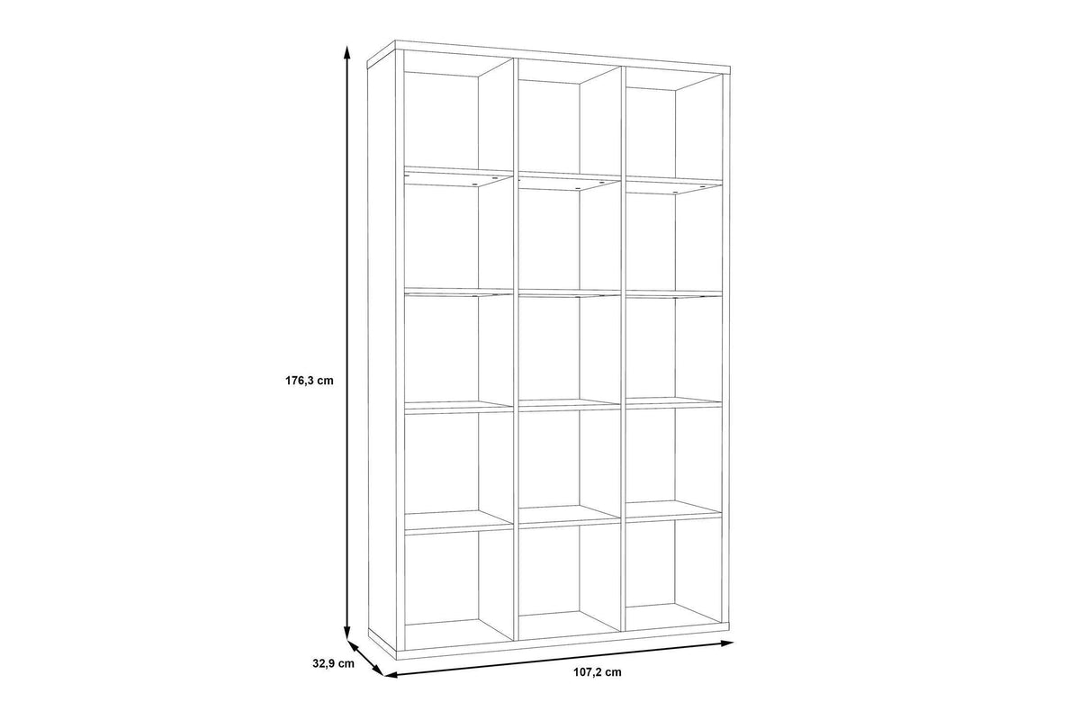 Mauro 3x5 Storage Unit In Matt Black