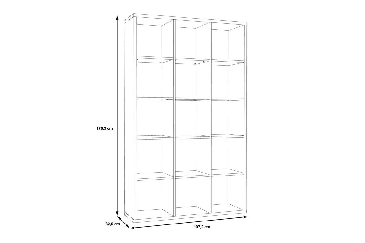 Mauro 3x5 Storage Unit In Matt Black