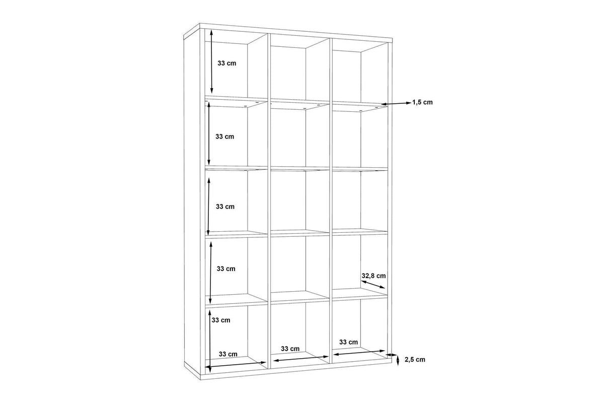 Mauro 3x5 Storage Unit In Matt Black