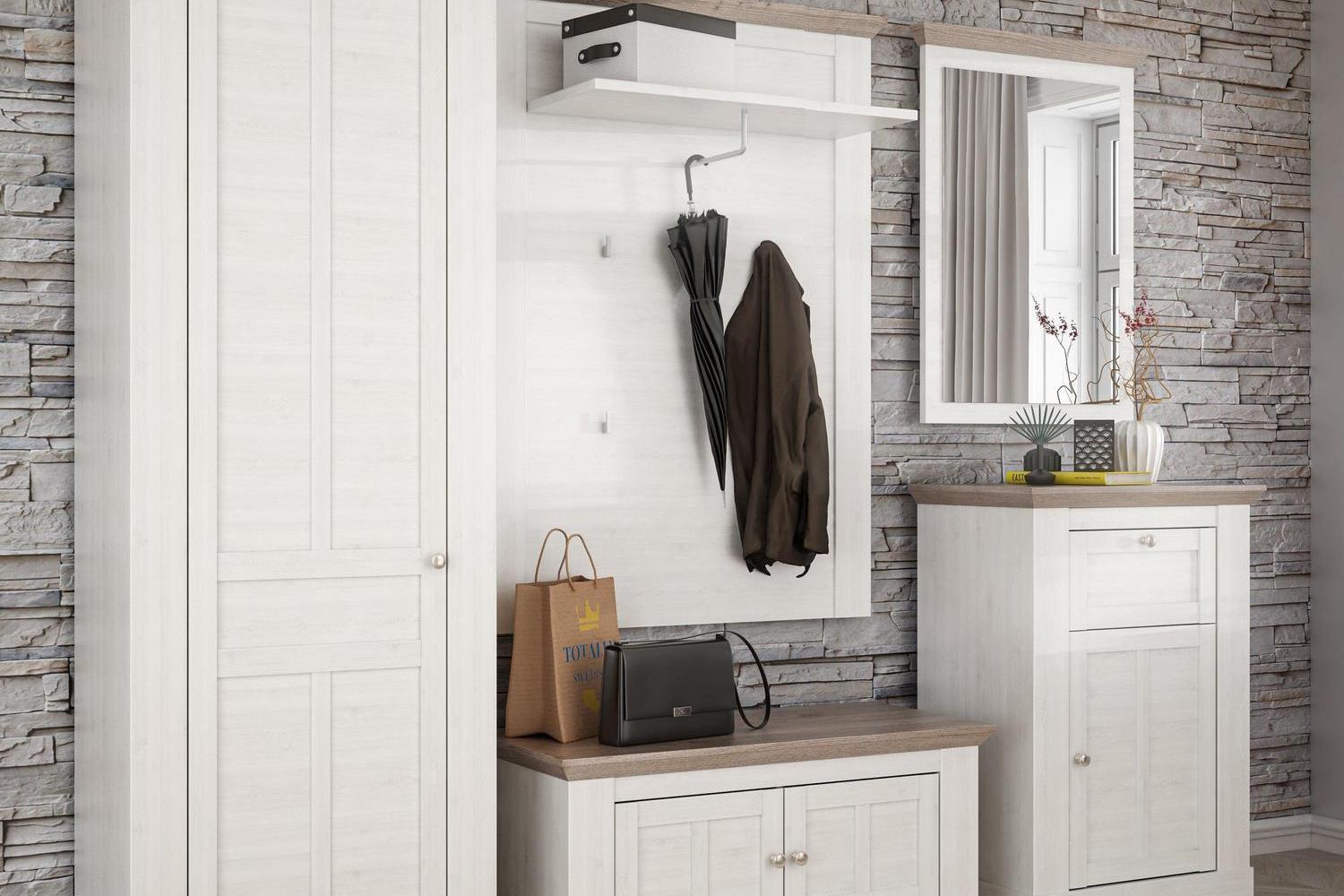Lopa Mirror In Oak Nelson/Snowy Oak