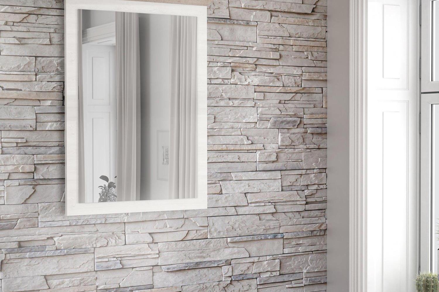 Lopa Mirror In Oak Nelson/Snowy Oak