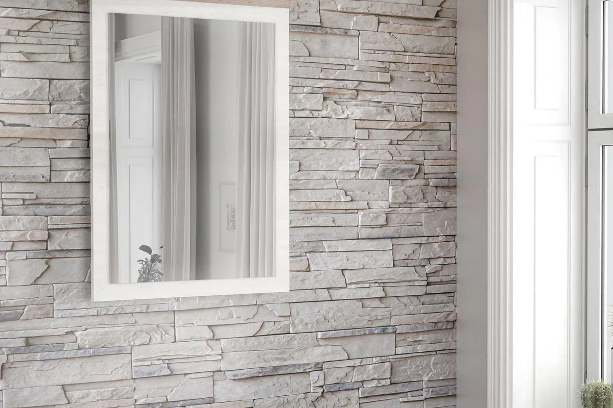 Lopa Mirror In Oak Nelson/Snowy Oak