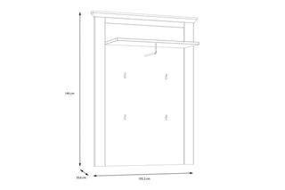 Lopa Wall Panel In Oak Nelson/Snowy Oak