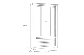 Lopa Display Cabinet In Snowy Oak/Oak Nelson