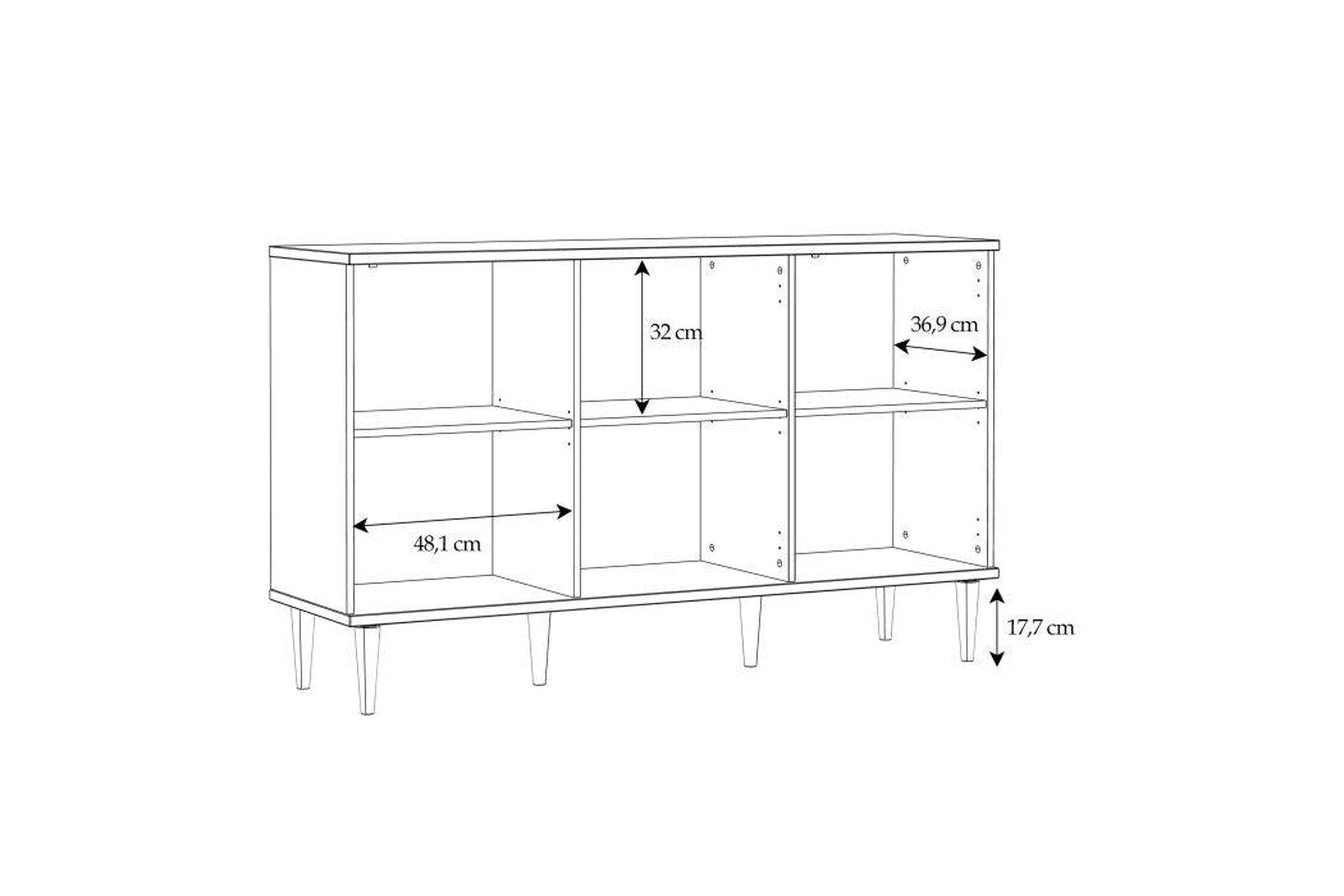 Calasetta 3 Door Sideboard In Rattan