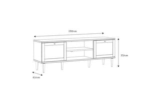 Calasetta 2 Door 1 Shelf Tv Unit In Rattan