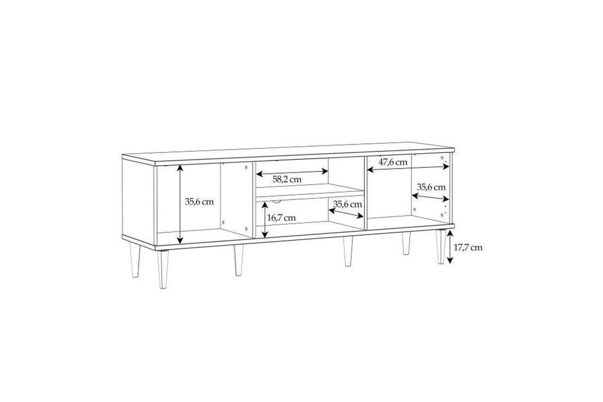 Calasetta 2 Door 1 Shelf Tv Unit In Rattan