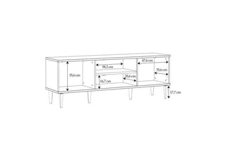 Calasetta 2 Door 1 Shelf Tv Unit In Rattan