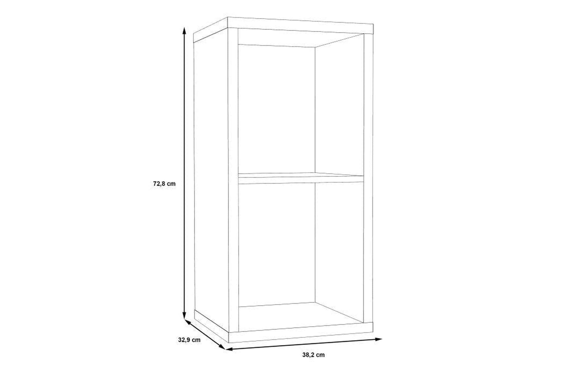 Mauro 1 Shelf Storage Unit In Matt White