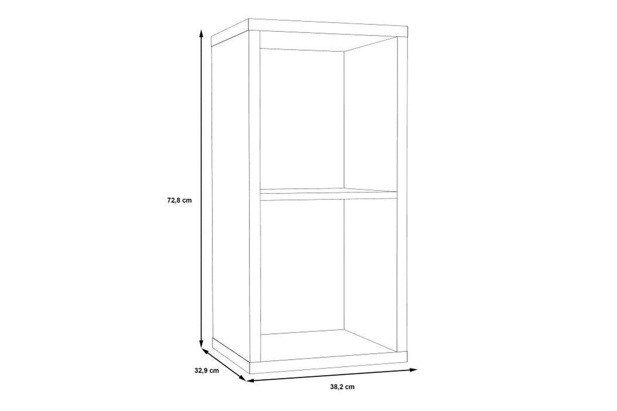 Mauro 1 Shelf Storage Unit In Matt White