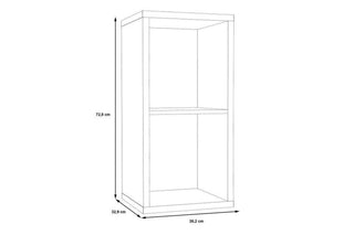 Mauro 1 Shelf Storage Unit In Matt White