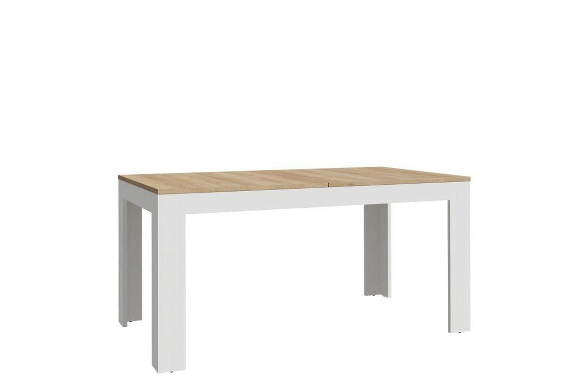 Bohol Extending Dining Table in White and Oak 160-207cm