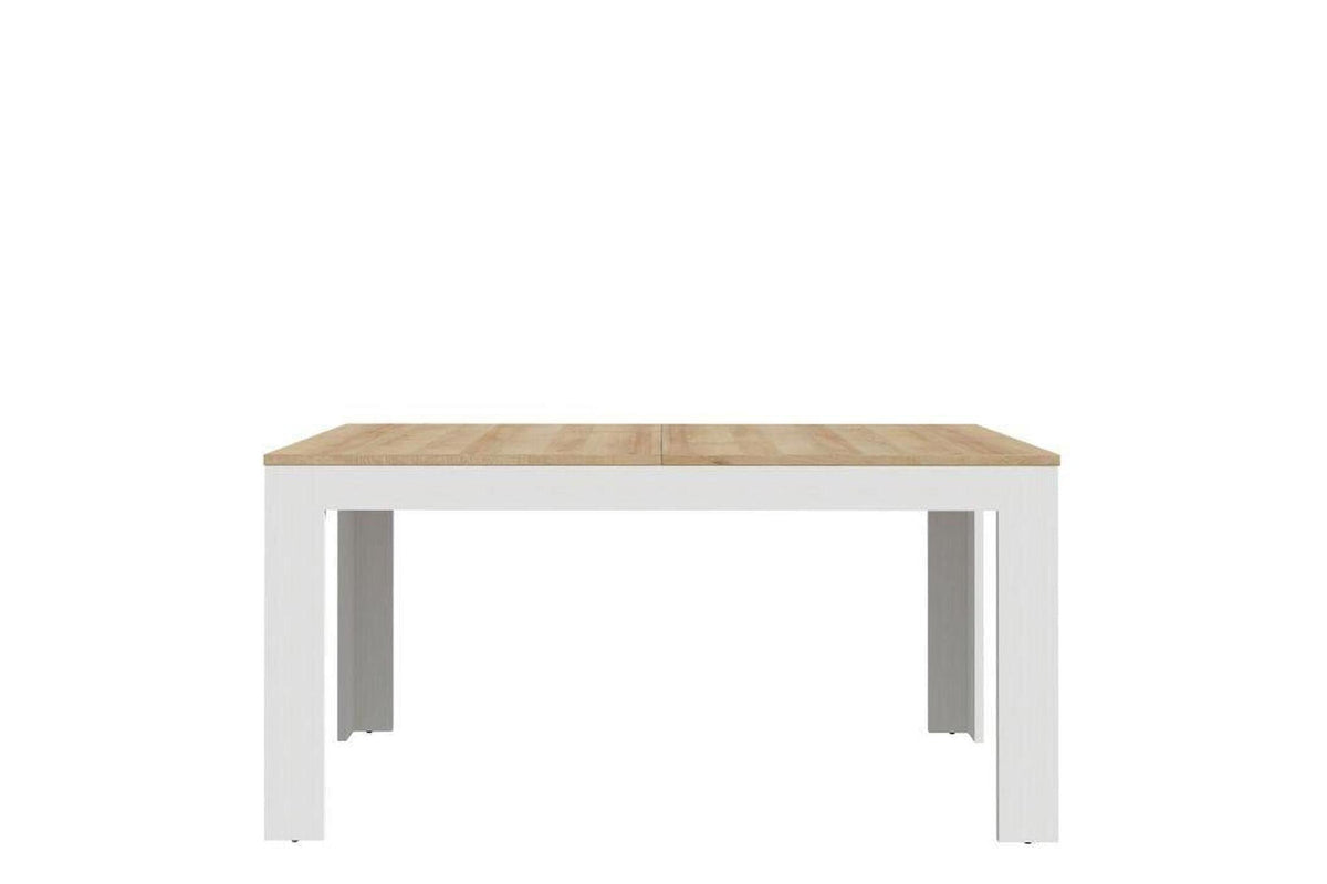 Bohol Extending Dining Table in White and Oak 160-207cm