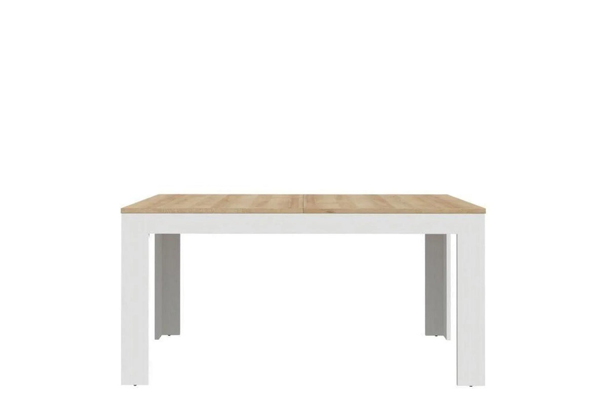 Bohol Extending Dining Table in White and Oak 160-207cm