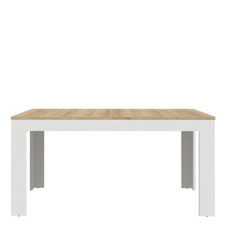 Bohol Extending Dining Table in White and Oak 160-207cm