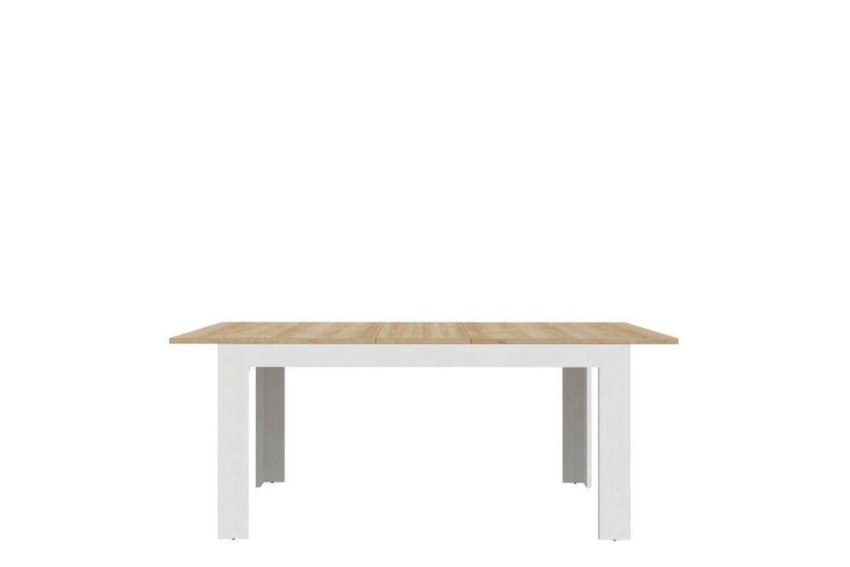 Bohol Extending Dining Table in White and Oak 160-207cm