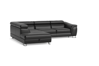 Narożna sofa z funkcją spania i pojemnikiem Lavos