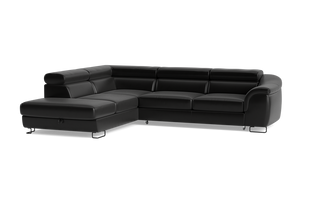 Narożna sofa z funkcją spania i pojemnikiem Lavos