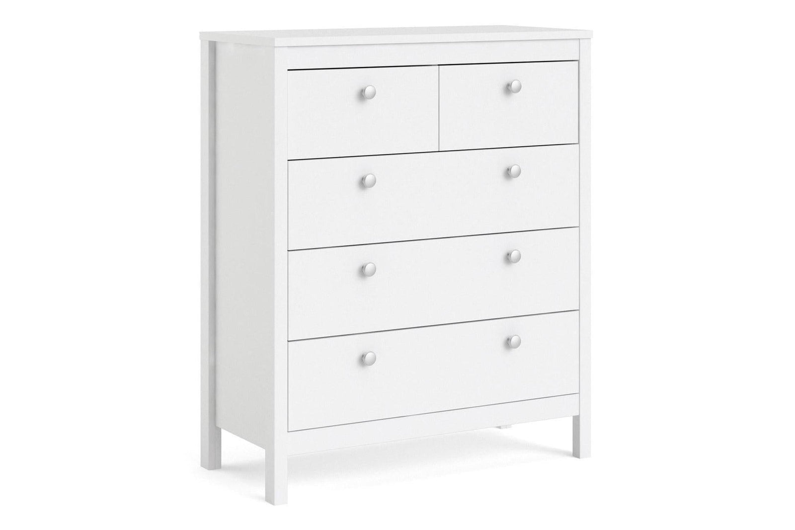 Madrid Chest 3+2 Drawers In White