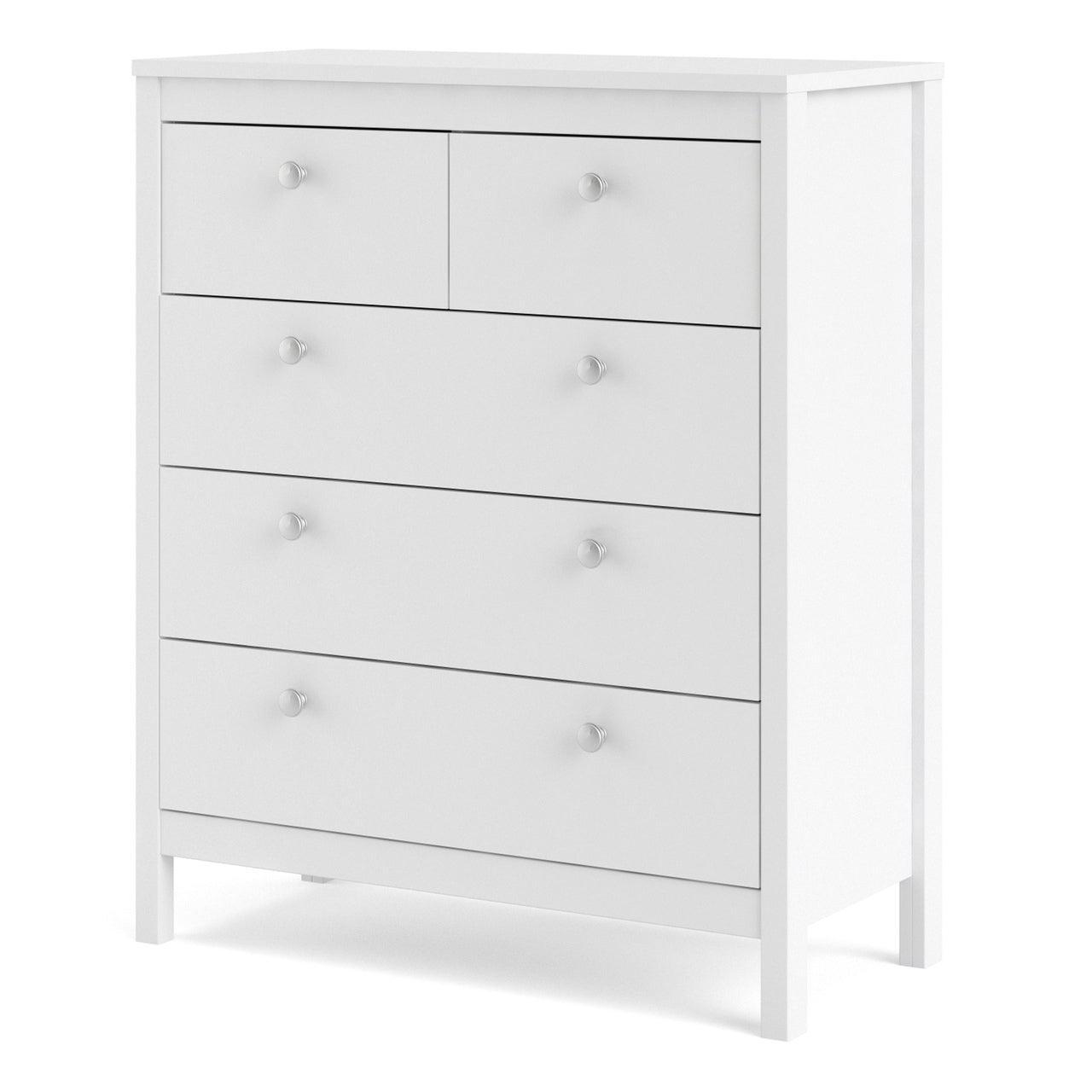 Madrid Chest 3+2 Drawers in White