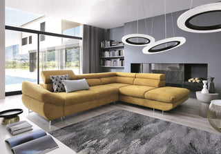 Fabio Corner Sofa Bed Monolith 15 Fast Delivery - Msofas LTD