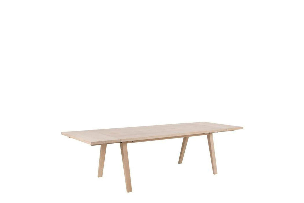 A-Line Extending Dining Table in White Oak 200-286cm