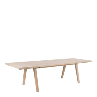 A-Line Extending Dining Table in White Oak 200-286cm
