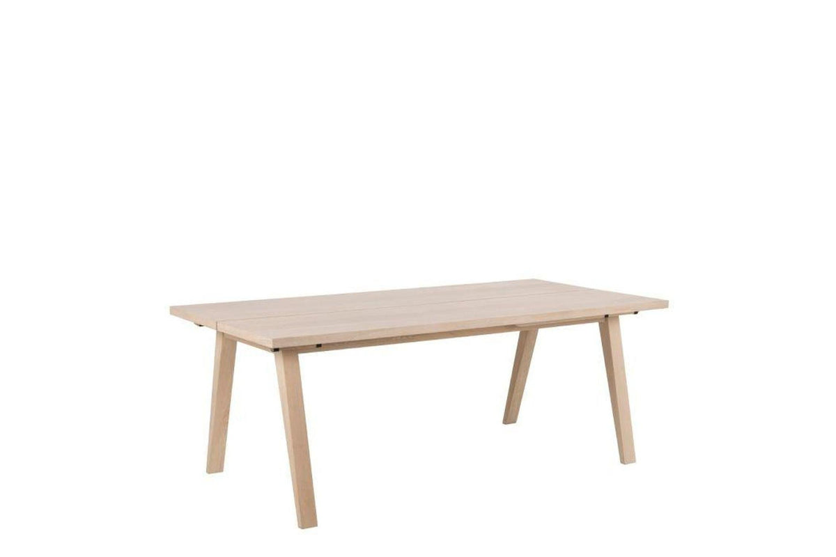 A-Line Extending Dining Table in White Oak 200-286cm