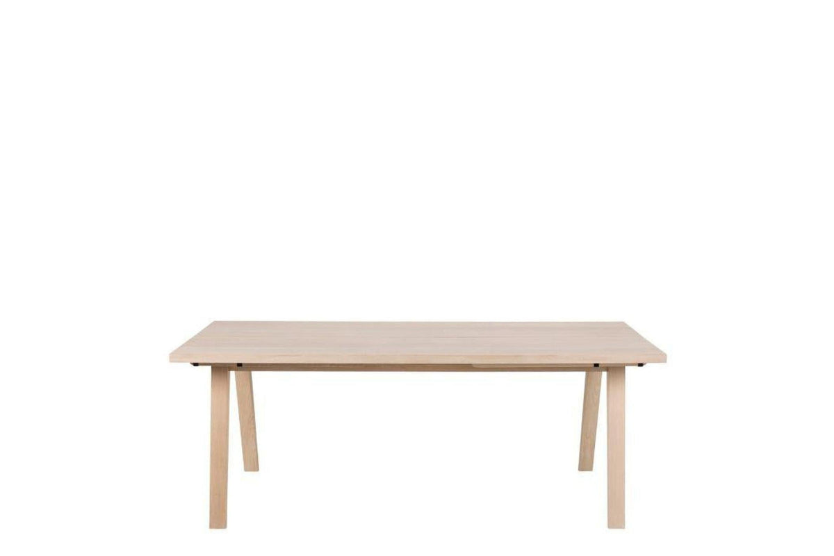 A-Line Extending Dining Table in White Oak 200-286cm