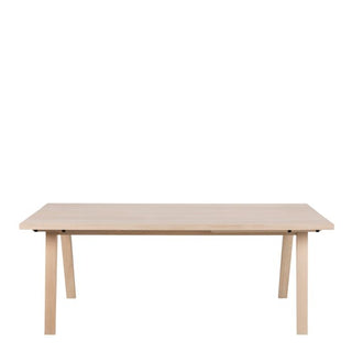 A-Line Extending Dining Table in White Oak 200-286cm