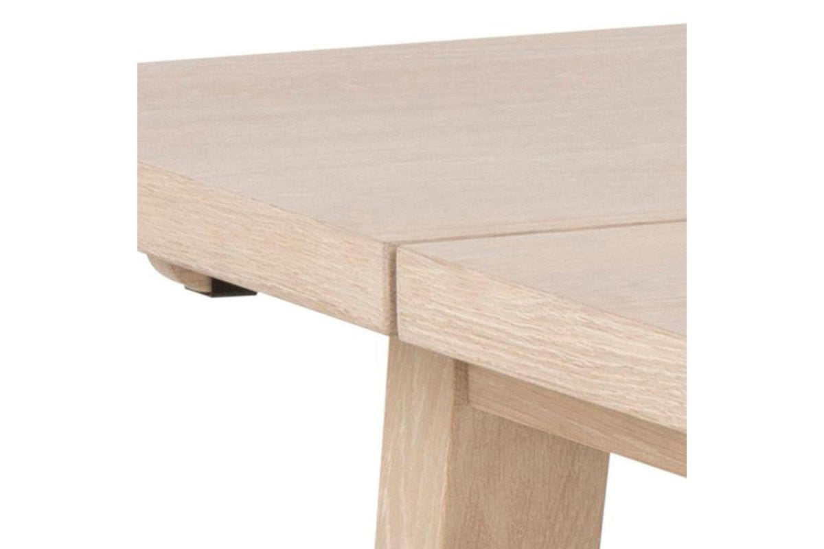 A-Line Extending Dining Table in White Oak 200-286cm