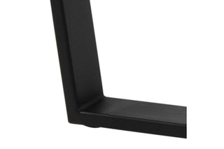 Amble Round Dining Table with Black Marble Melamine Top & Black Legs 110cm