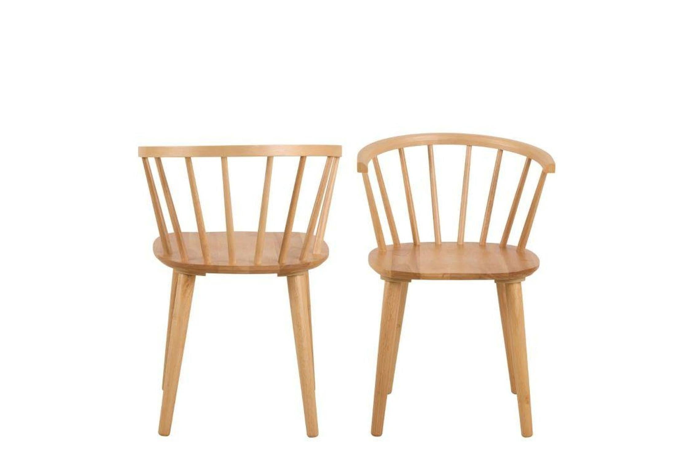 Ida Dining Chair in Oak Set of 2