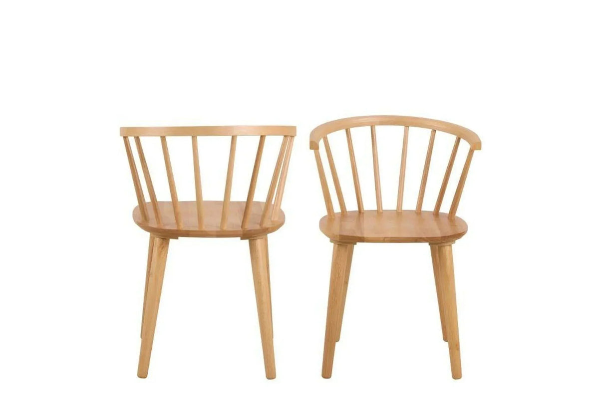 Ida Dining Chair in Oak Set of 2