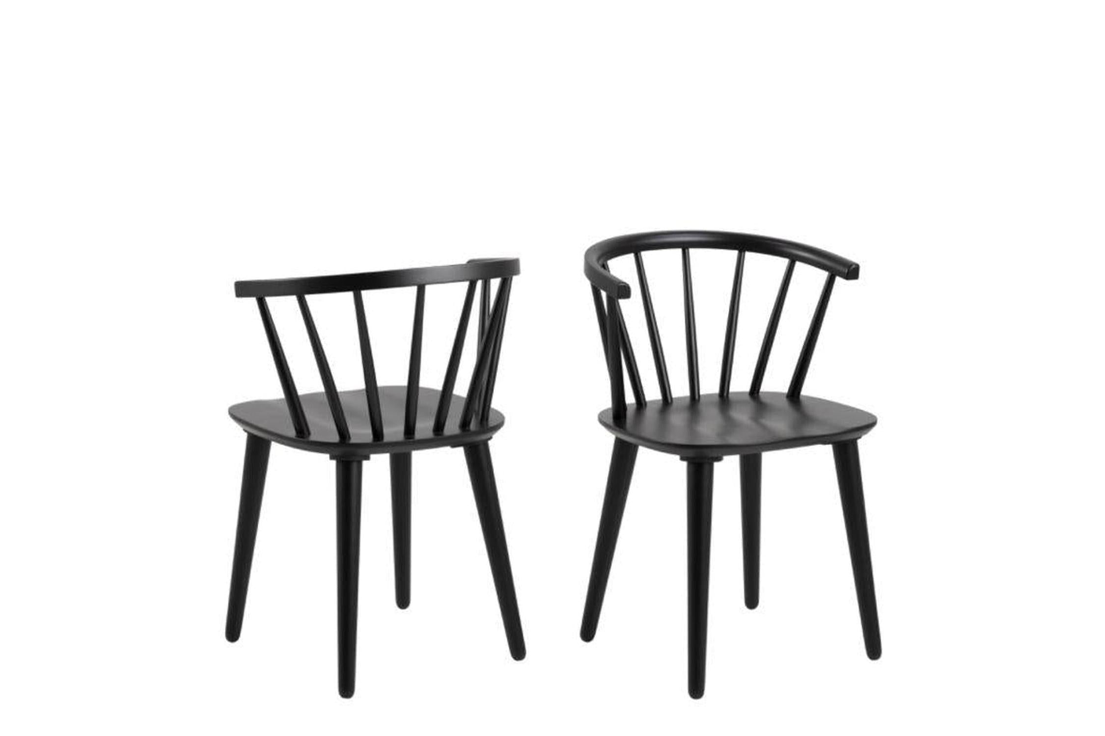 Ida Dining Chair in Black Set of 2
