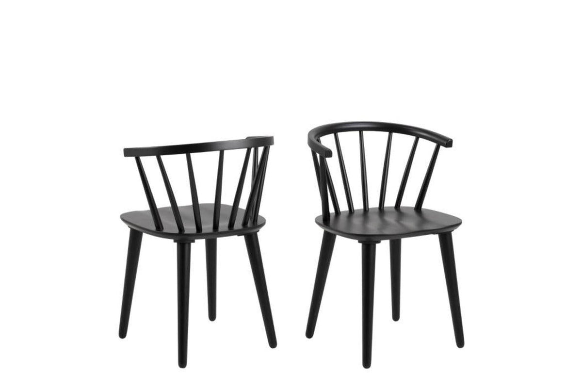 Ida Dining Chair in Black Set of 2