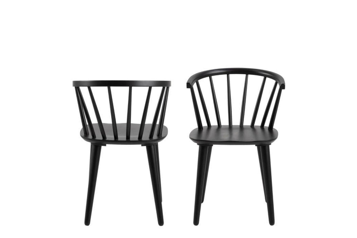 Ida Dining Chair in Black Set of 2