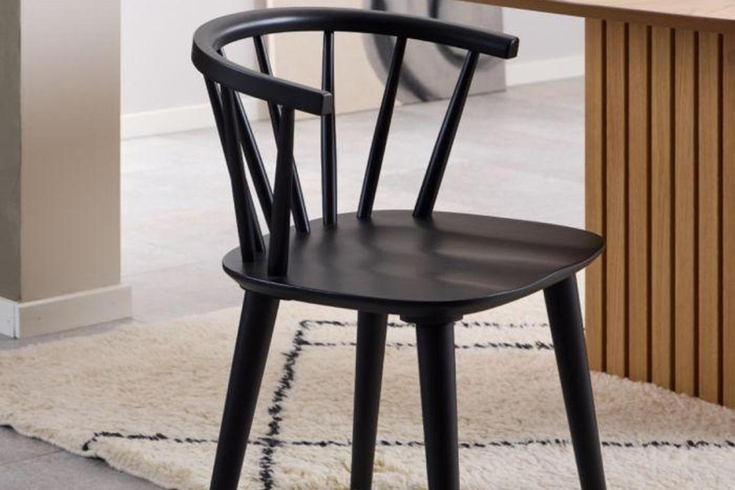 Ida Dining Chair in Black Set of 2