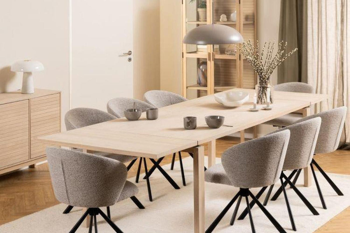 Linley Extending Dining Table in White Oak 200-300cm