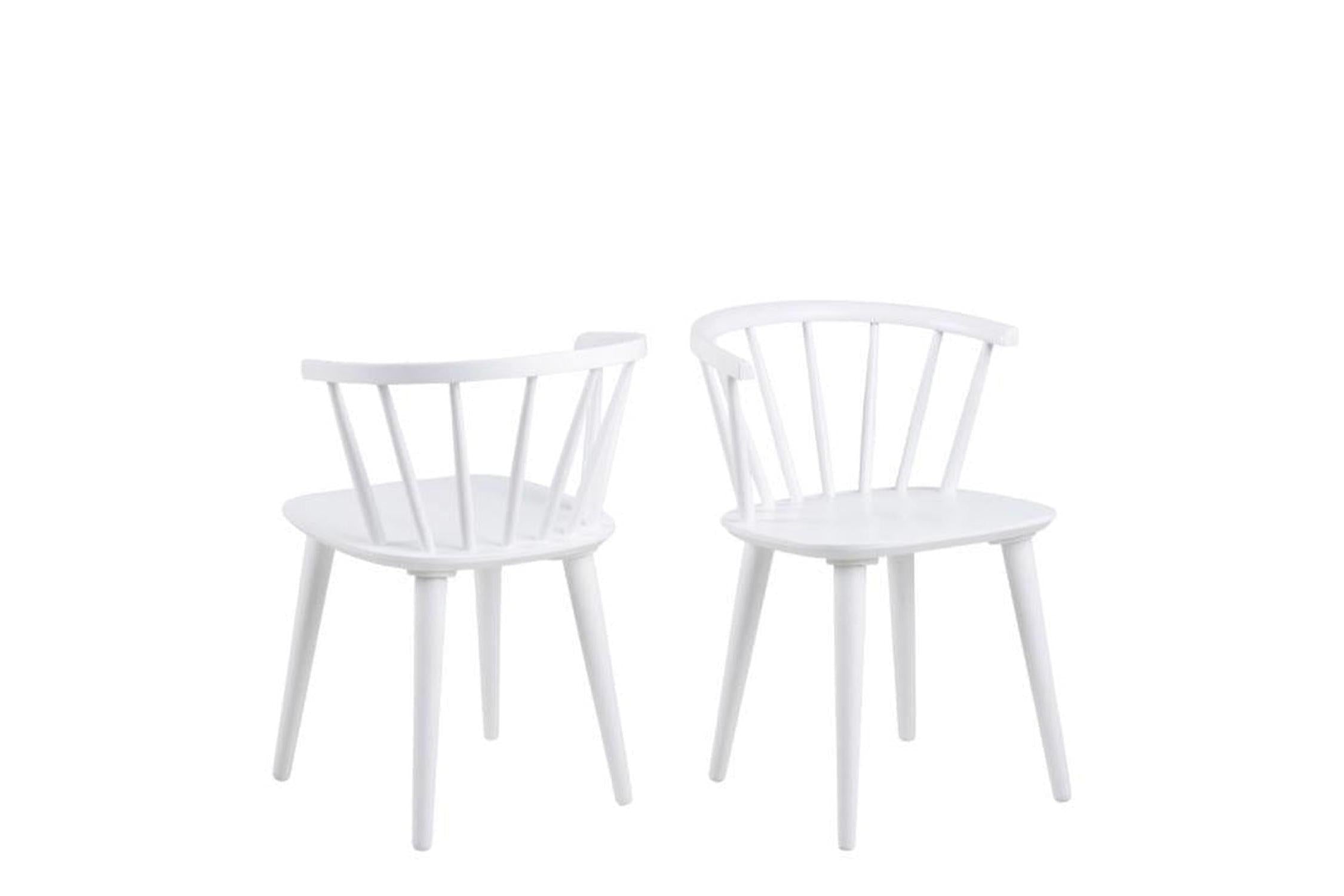 Ida Dining Chair in White Set of 2