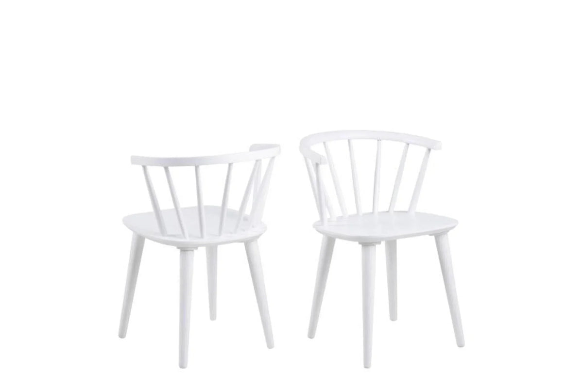 Ida Dining Chair in White Set of 2