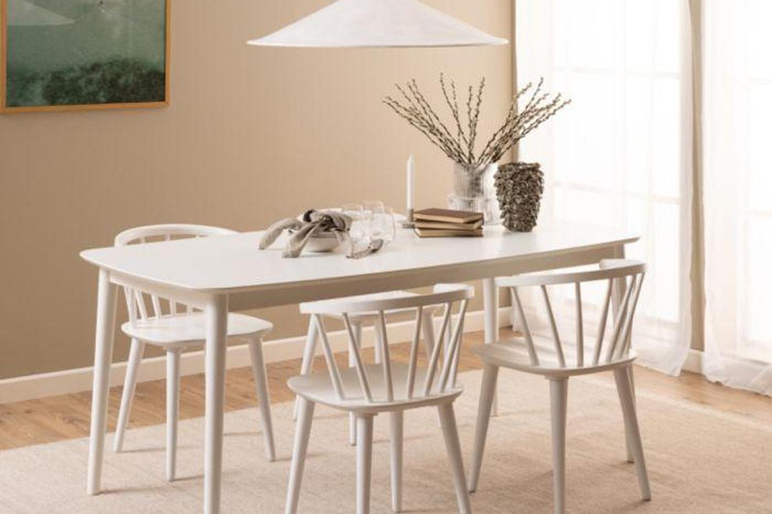 Ida Dining Chair in White Set of 2