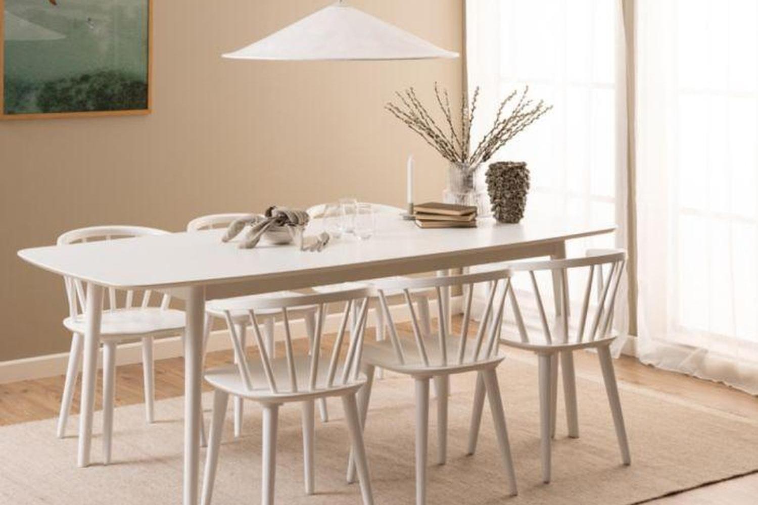 Ida Dining Chair in White Set of 2