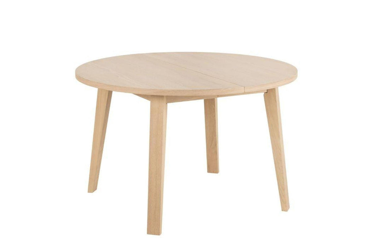 A-Line Round Dining Table in White Oak 120cm