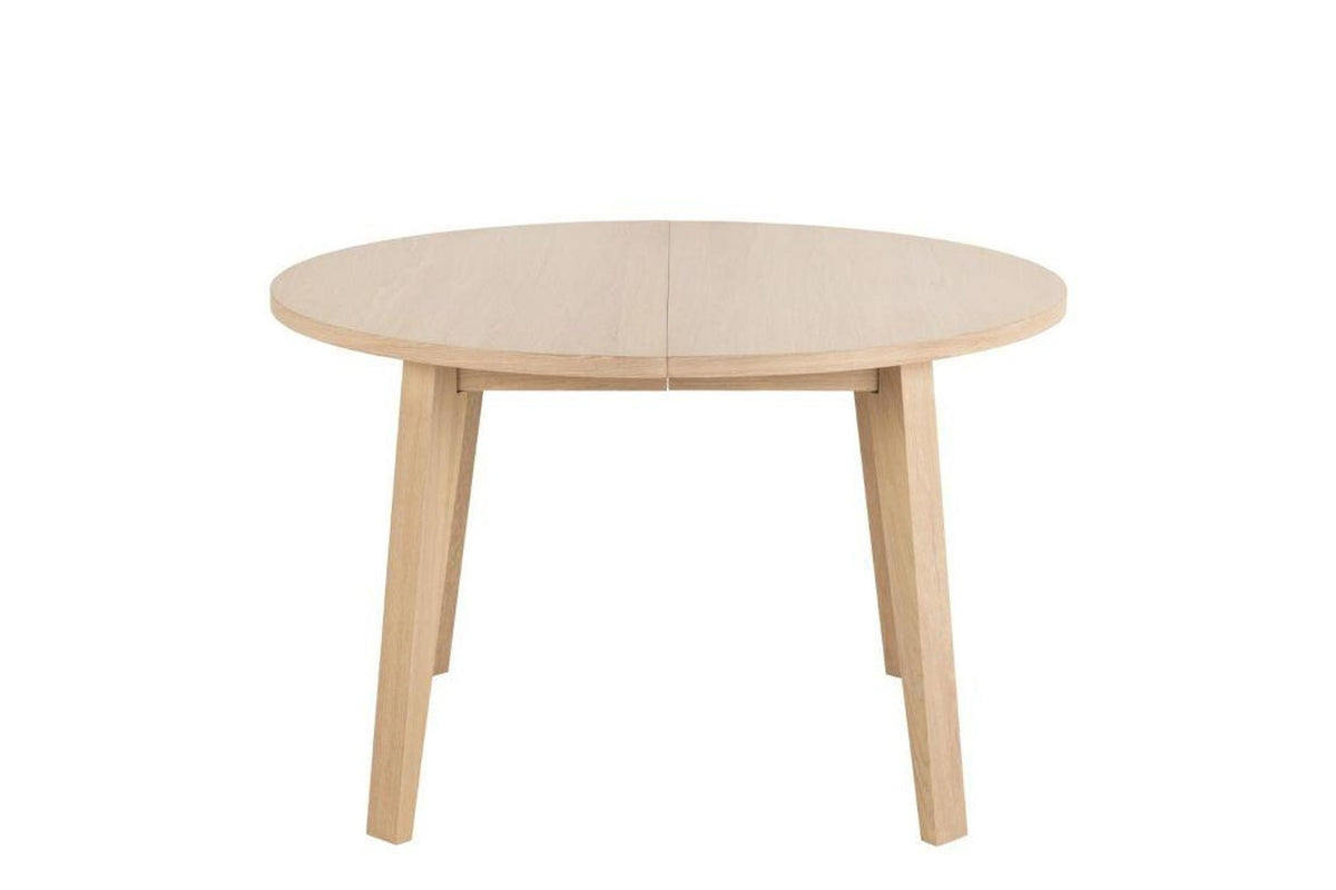 A-Line Round Dining Table in White Oak 120cm