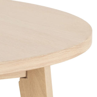 A-Line Round Dining Table in White Oak 120cm
