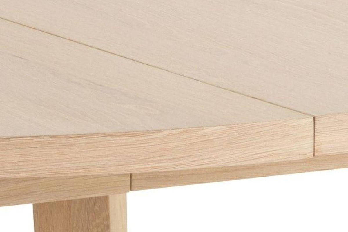 A-Line Round Dining Table in White Oak 120cm