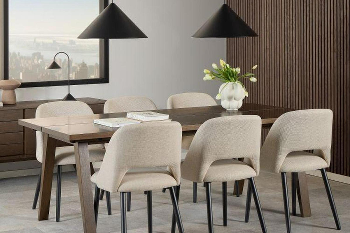 A-Line Rectangular Dining Table in Smoked Oak 200 × 95 cm