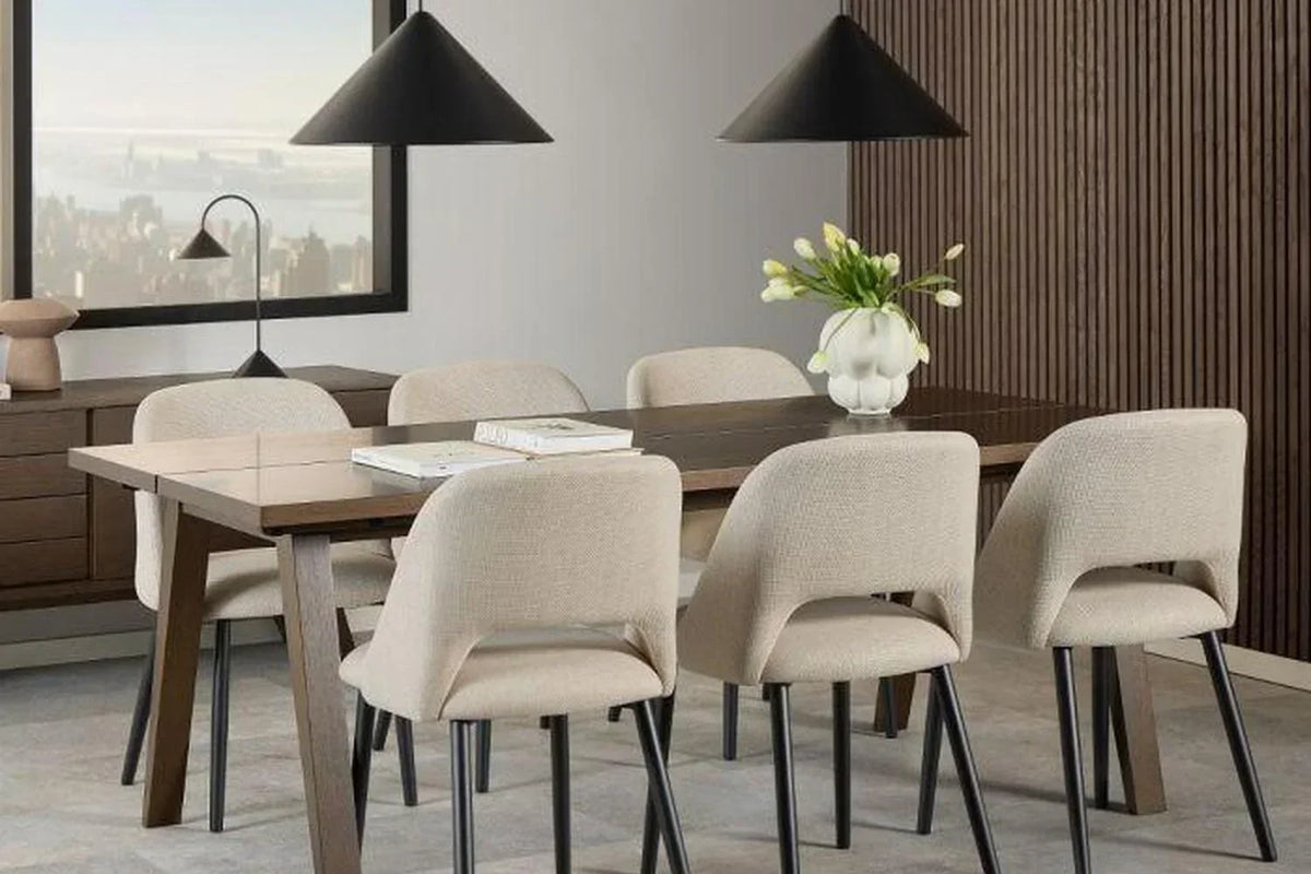 A-Line Extending Dining Table in Smoked Oak 200-286cm