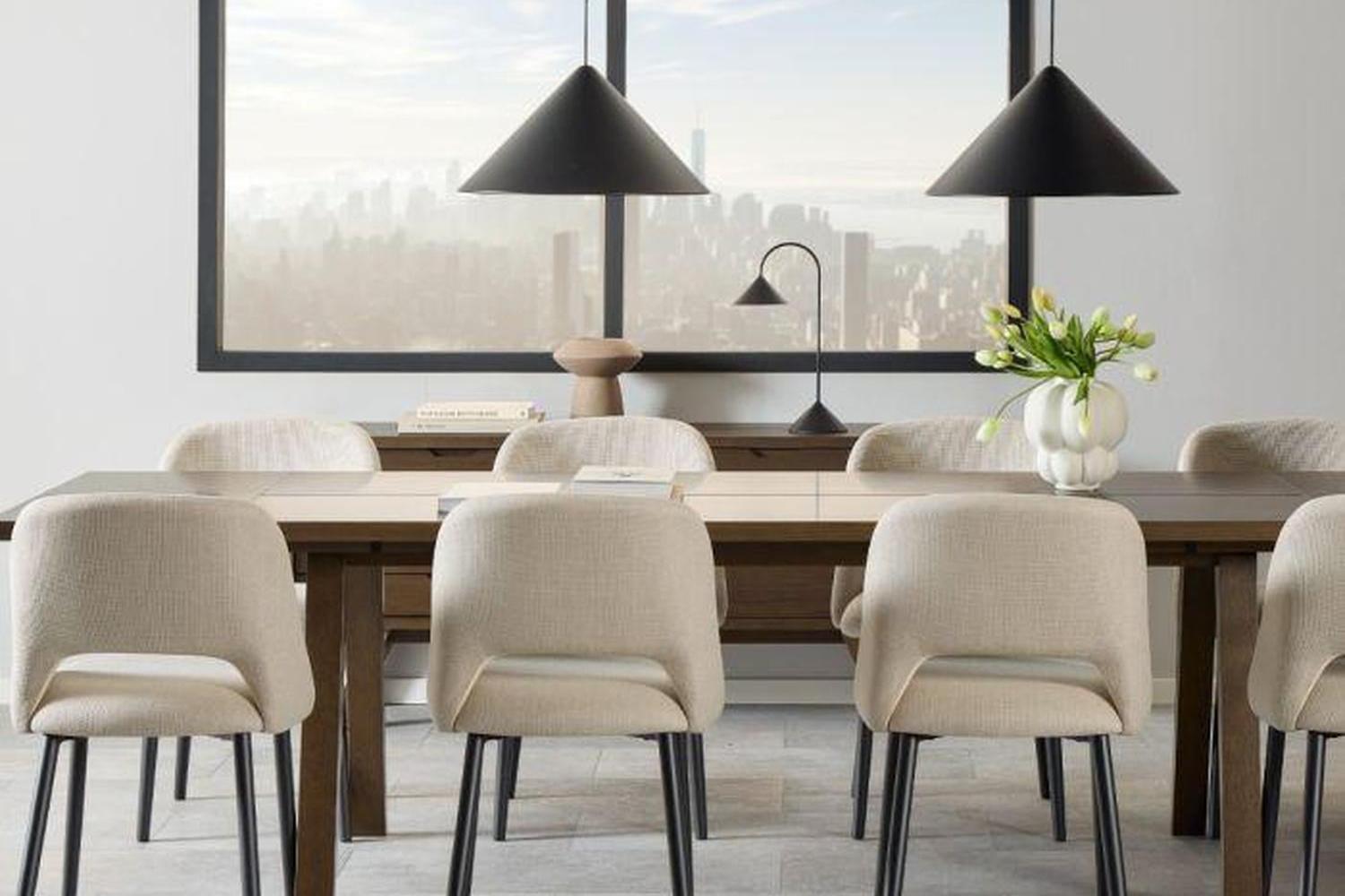 A-Line Extension Leaf in Smoked Oak for A-Line Rectangular Dining Table